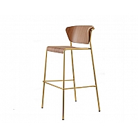 Lisa wood bar stool